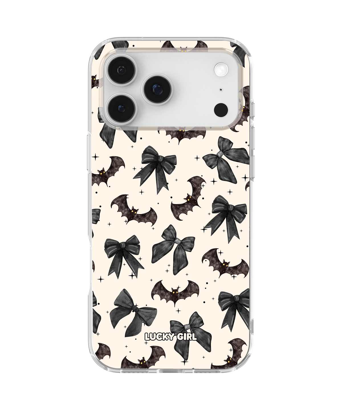 Bats & Bows Clear Case Insert iPhone 17 Pro Max