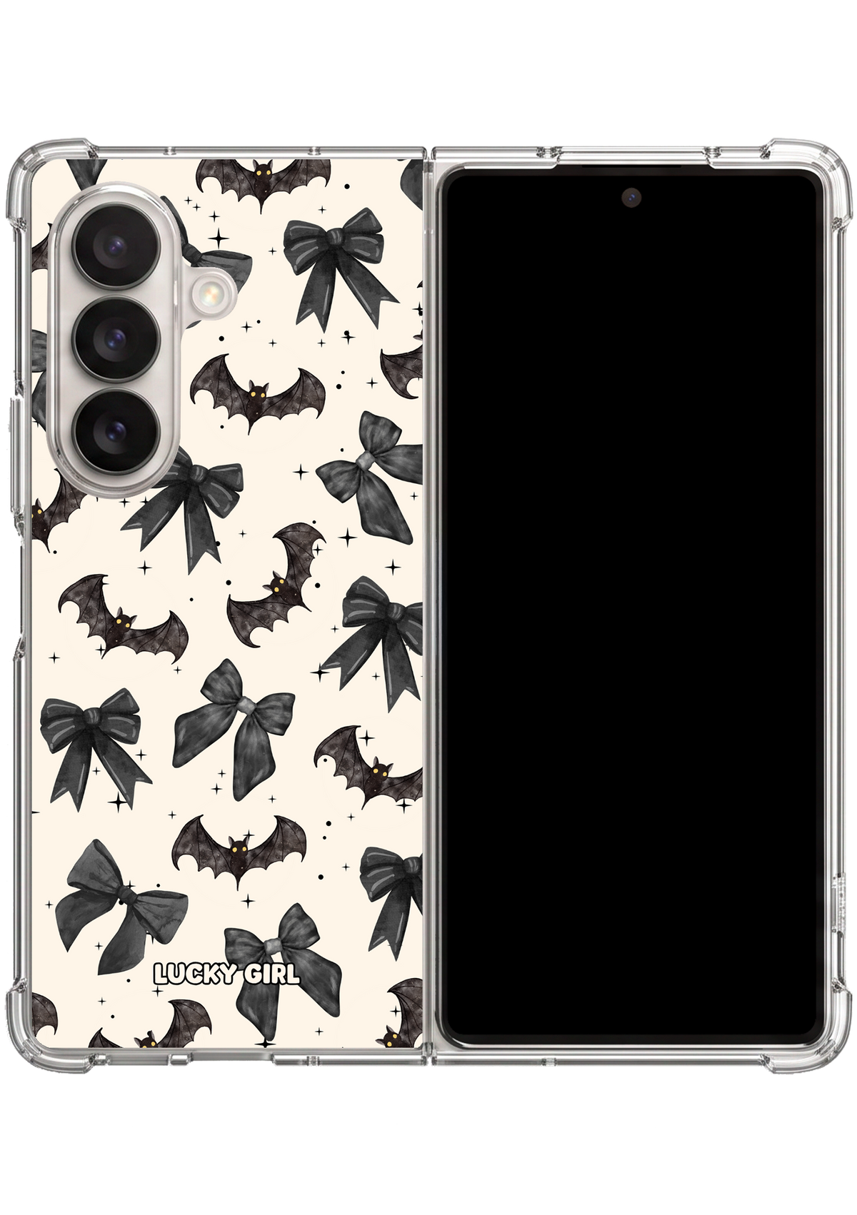 Bats & Bows Clear Case Insert Galaxy Z Fold 7