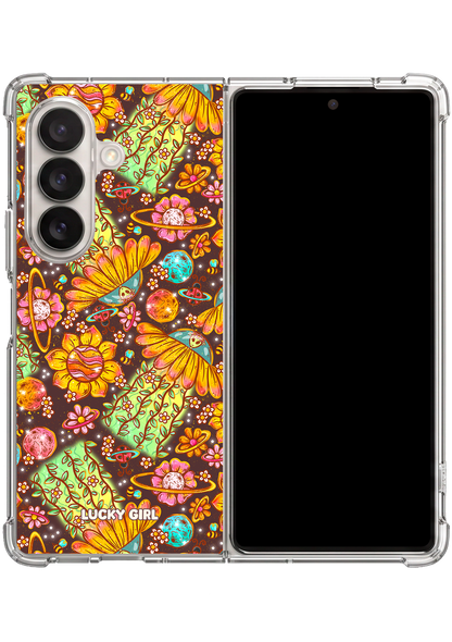 Beam Me Up Blossoms Clear Case Insert Galaxy Z Fold 7