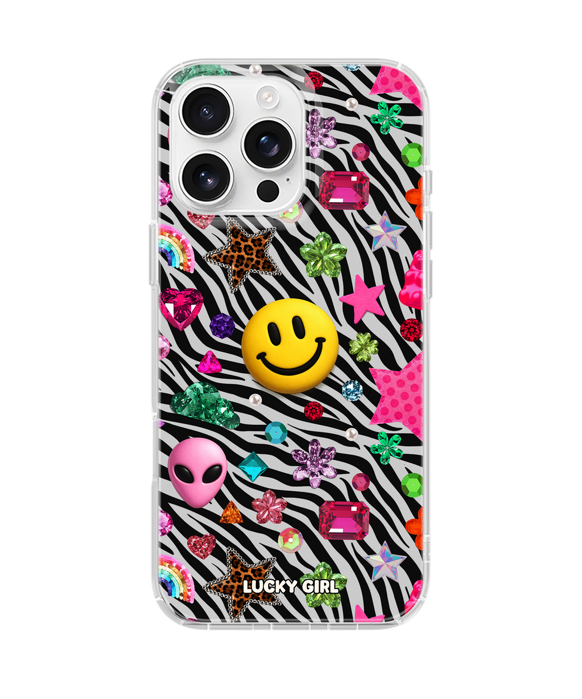 Bedazzling Clear Case Insert iPhone 15 Pro Max