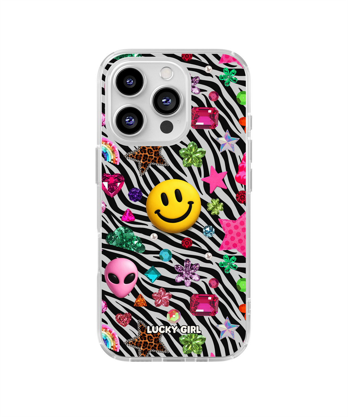 Bedazzling Clear Case Insert iPhone 15 Pro