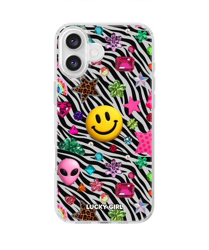 Bedazzling Clear Case Insert iPhone 16 Plus