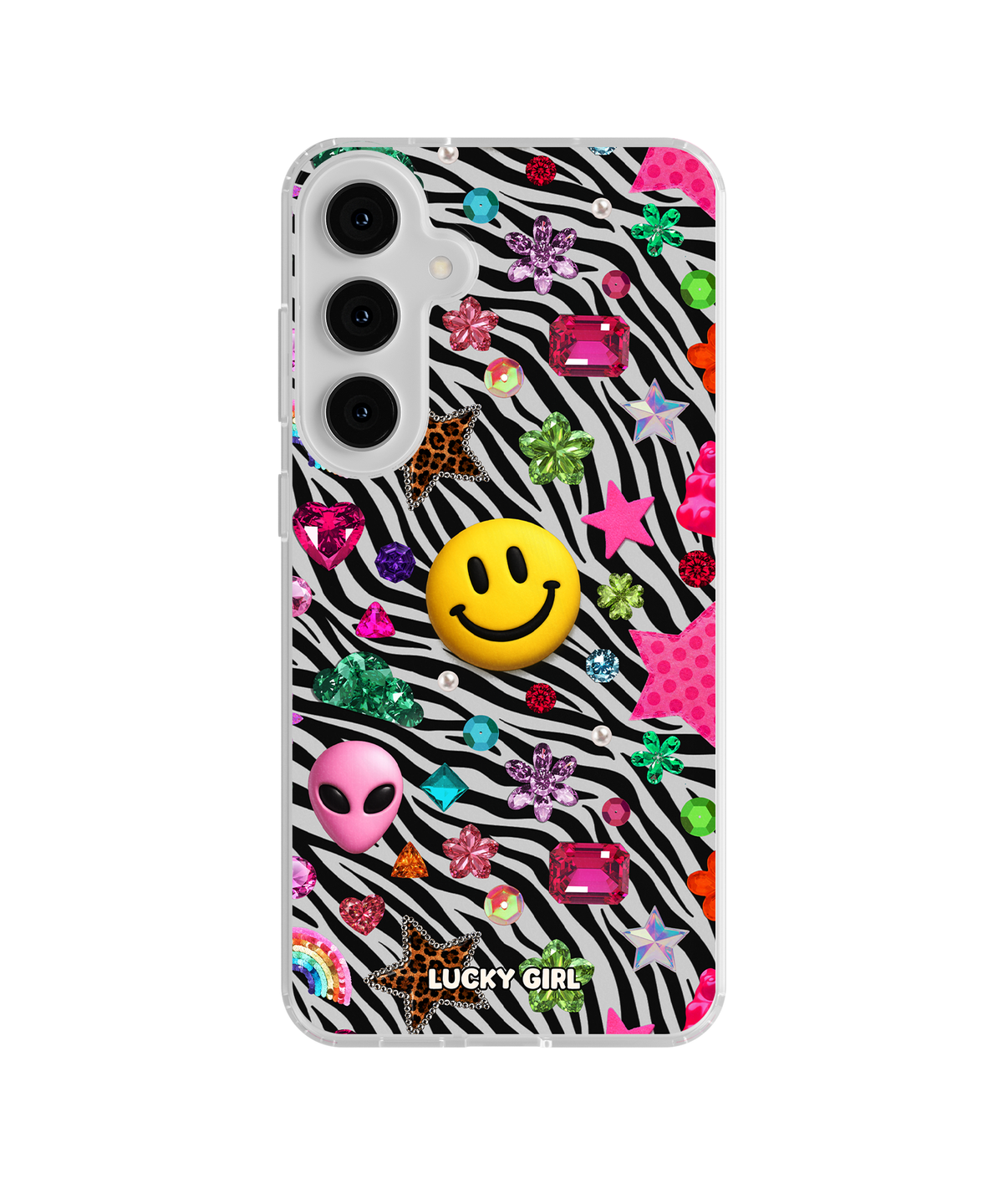 Bedazzling Clear Case Insert Galaxy S23 Plus