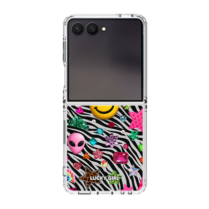 Bedazzling Clear Case Insert Galaxy Z Flip 7 / 8