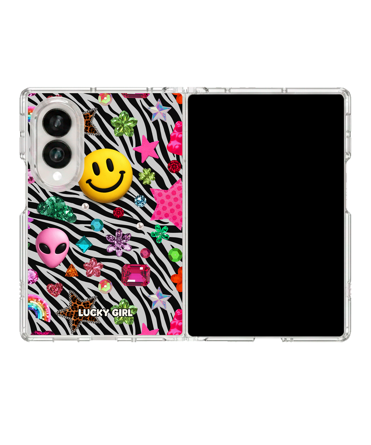 Bedazzling Clear Case Insert Galaxy Z Fold 8 (wide)