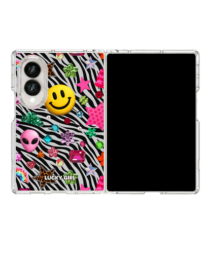 Bedazzling Clear Case Insert Galaxy Z Fold 8 (wide)