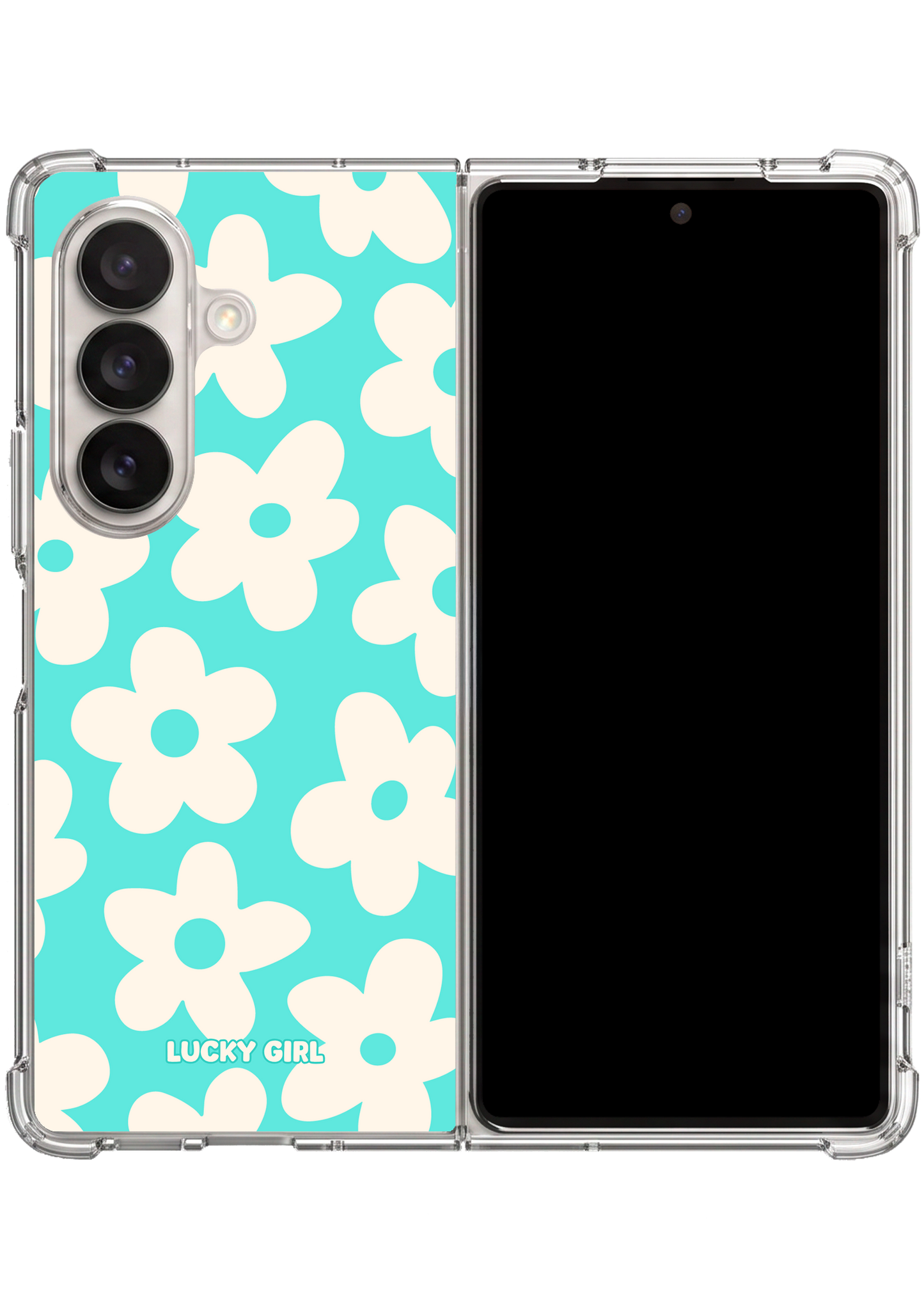 Bermuda Big Blooms Clear Case Insert Galaxy Z Fold 7