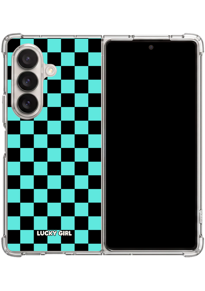 Bermuda Checkers Clear Case Insert Galaxy Z Fold 7