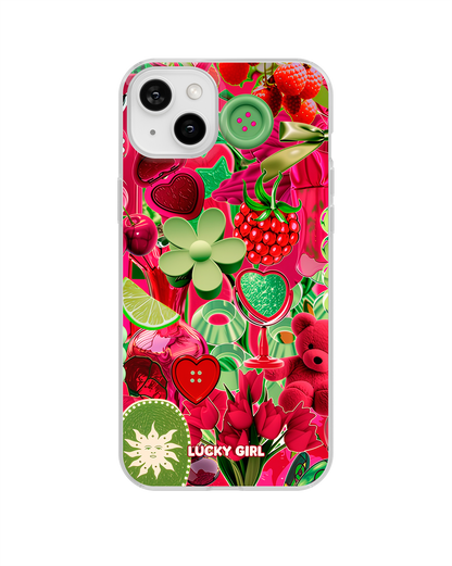 Berry Limeade Clear Case Insert iPhone 14 Plus/15 Plus