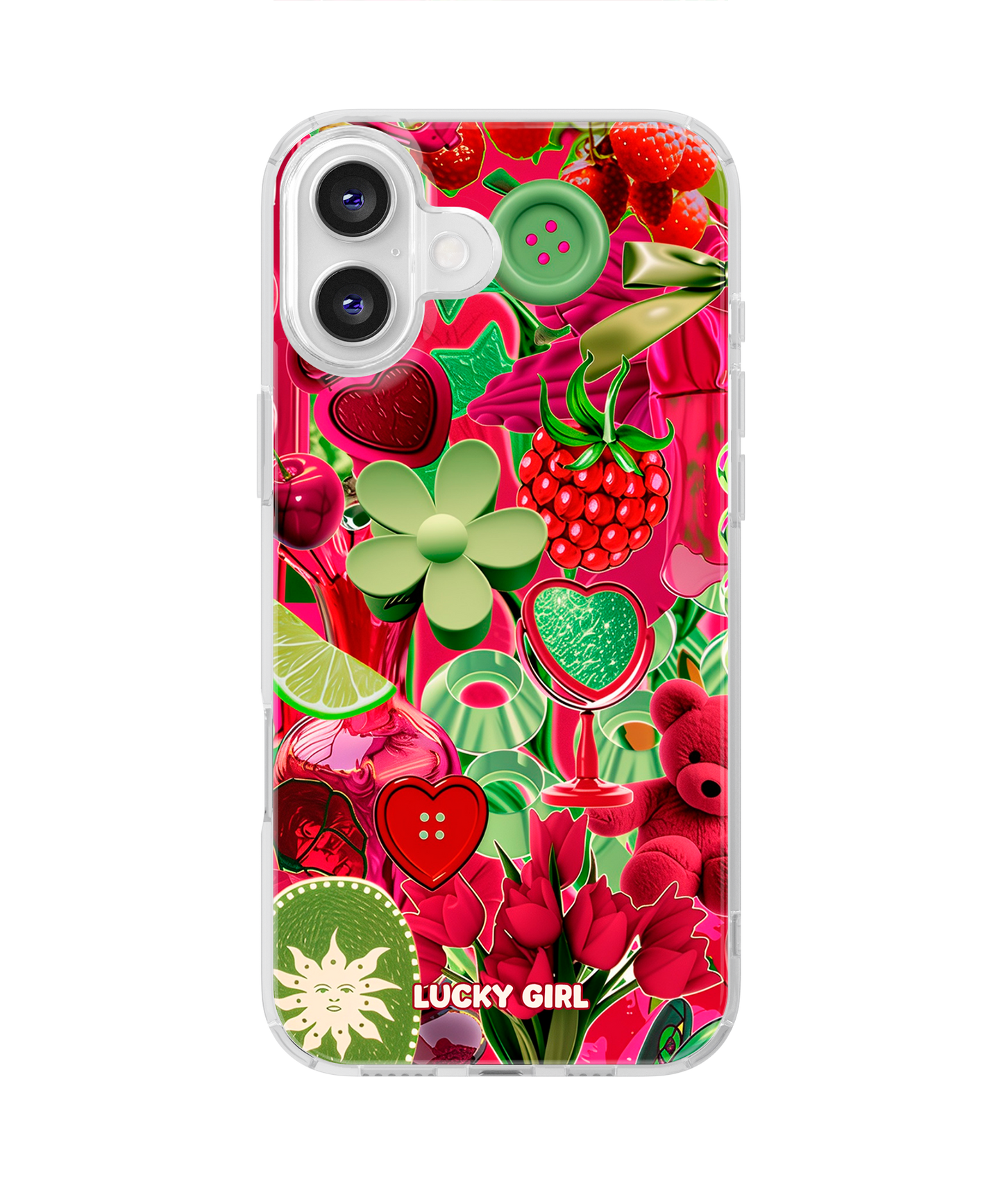 Berry Limeade Clear Case Insert iPhone 16 Plus