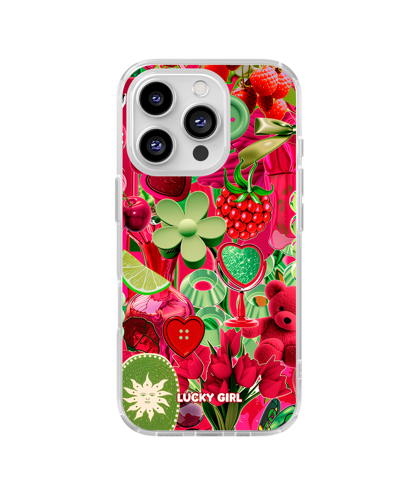 Berry Limeade Clear Case Insert iPhone 16 Pro