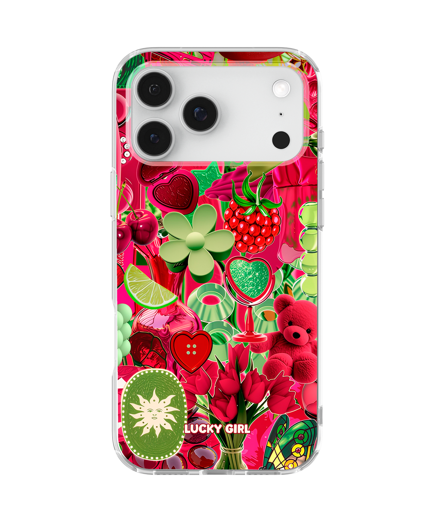 Berry Limeade Clear Case Insert iPhone 17 Pro Max