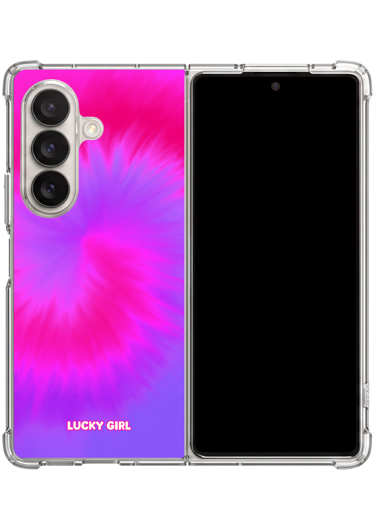 Berry Swirl Clear Case Insert Galaxy Z Fold 7