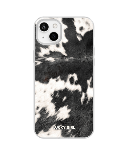 Black Cowhide Clear Case Insert iPhone 13/14/16e