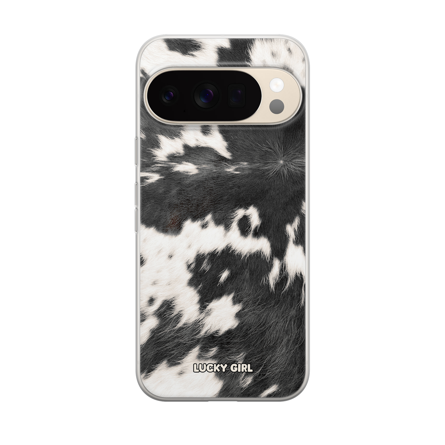 Black Cowhide Clear Case Insert Pixel 10/10 Pro