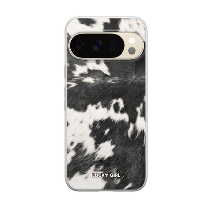 Black Cowhide Clear Case Insert Pixel 10/10 Pro