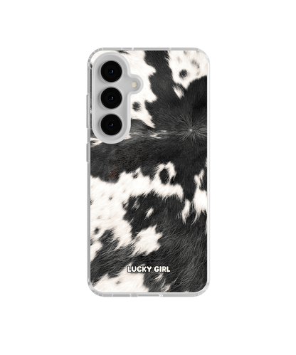 Black Cowhide Clear Case Insert Galaxy S26