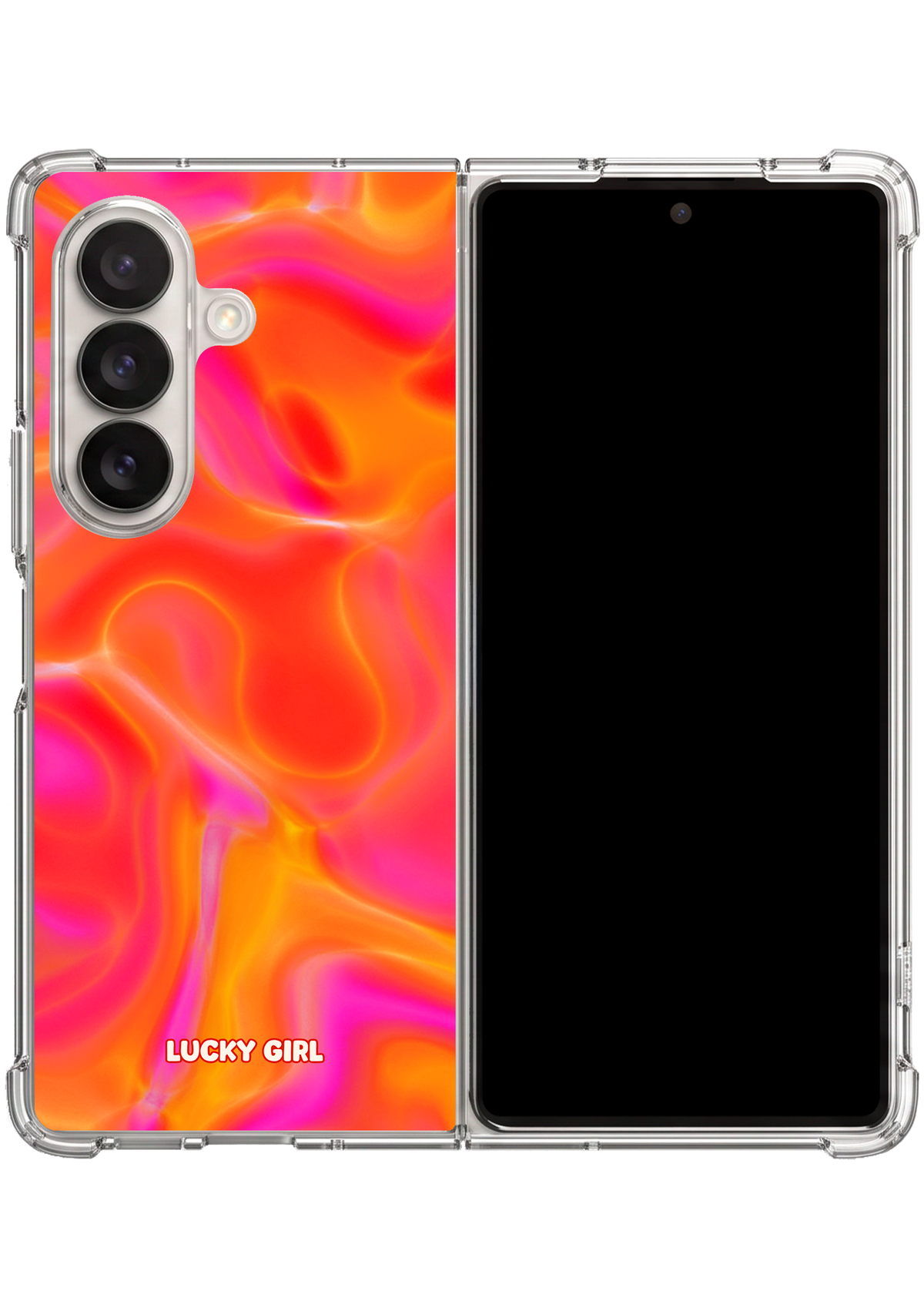 Blaze Heat Wave Clear Case Insert Galaxy Z Fold 7