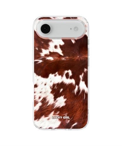 Brown Cowhide Clear Case Insert iPhone 17 Air