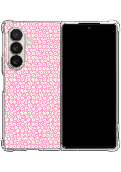 Bubblegum Little Blooms Clear Case Insert Galaxy Z Fold 7