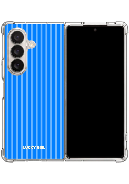 Cabana Stripes Clear Case Insert Galaxy Z Fold 7