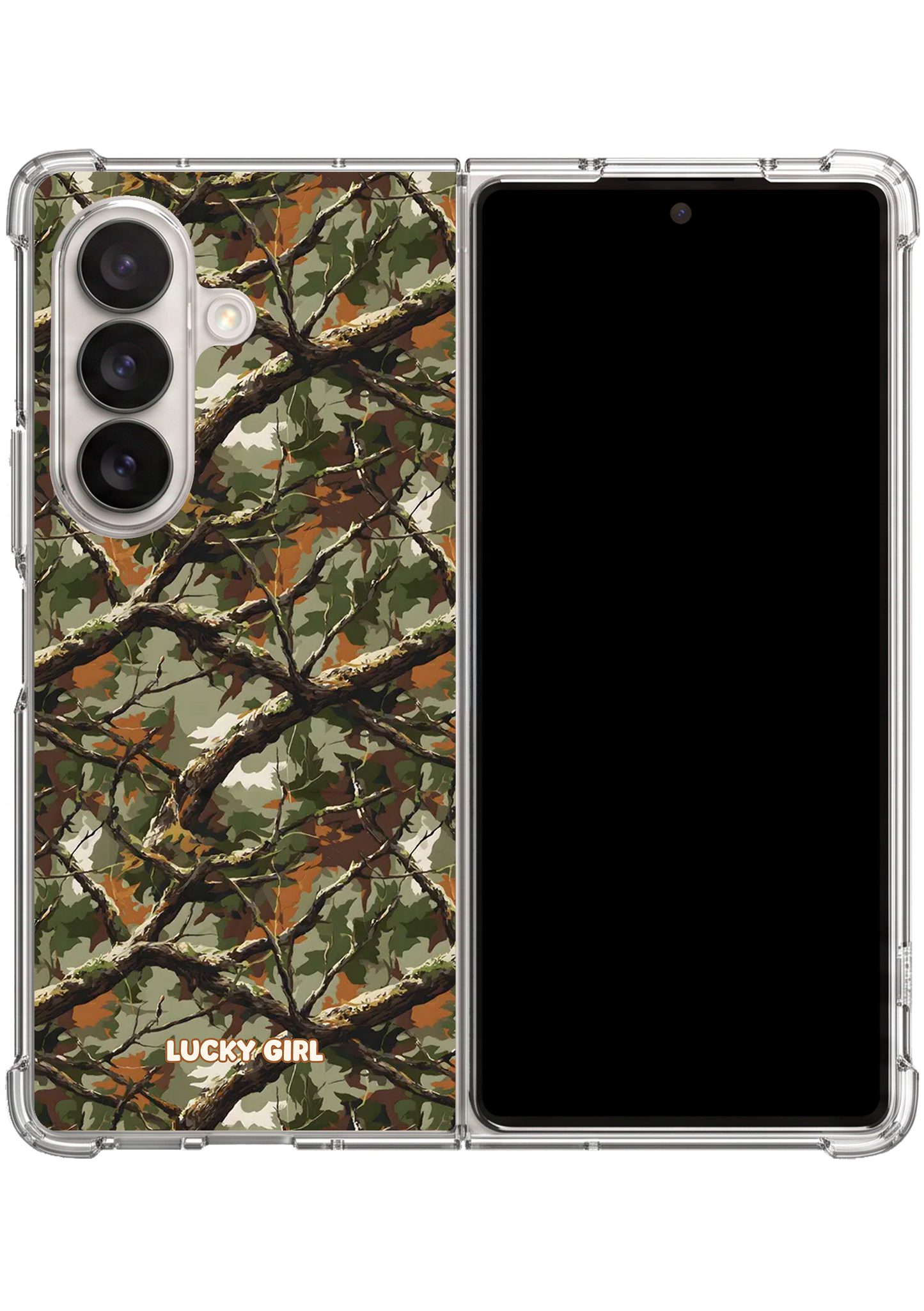 Camouflage Clear Case Insert Galaxy Z Fold 7