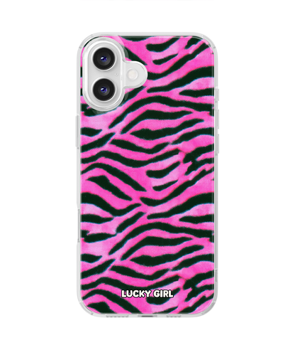 Candy Zebra Clear Case Insert iPhone 16 Plus