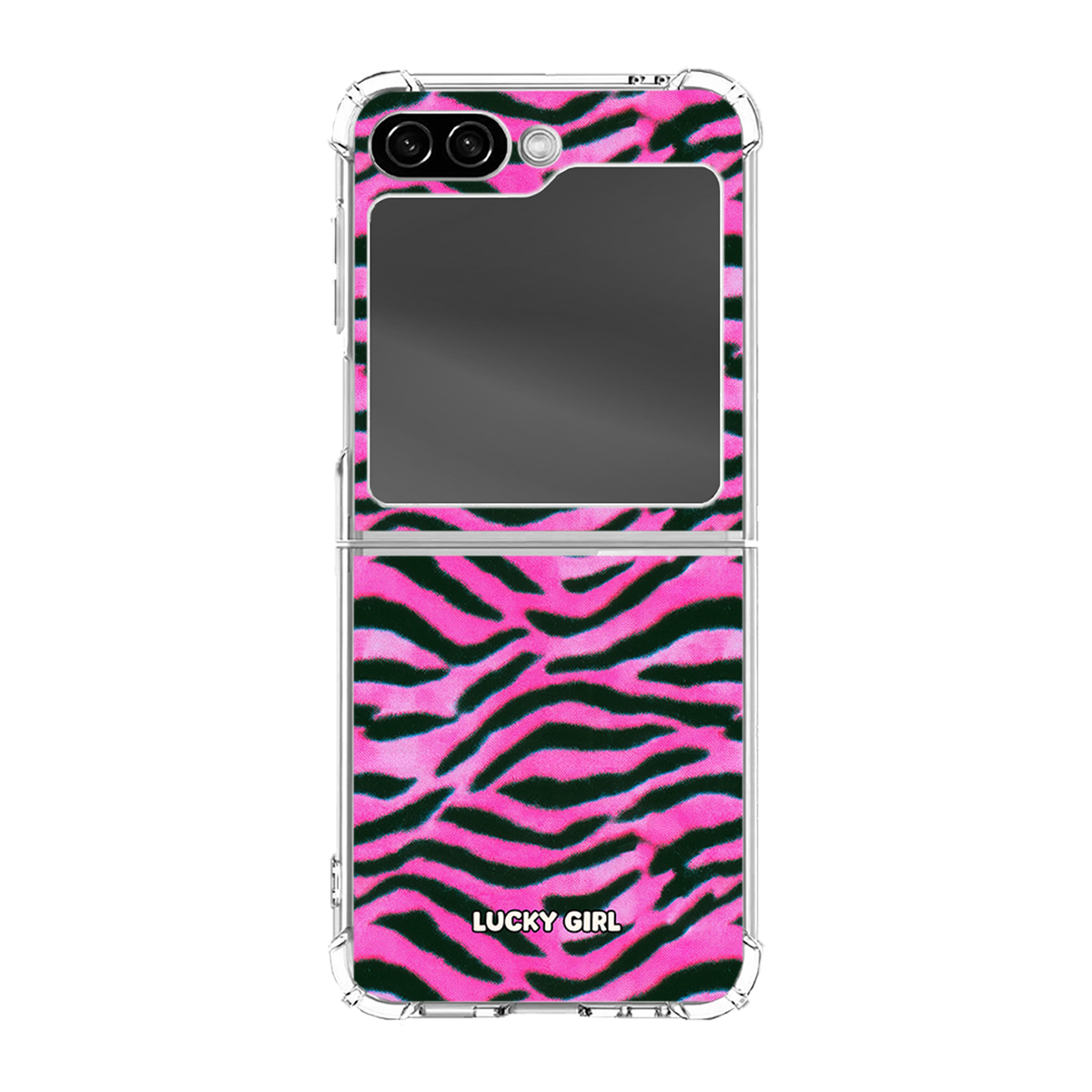 Candy Zebra Clear Case Insert Galaxy Z Flip 6 / 7FE