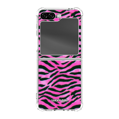 Candy Zebra Clear Case Insert Galaxy Z Flip 6 / 7FE