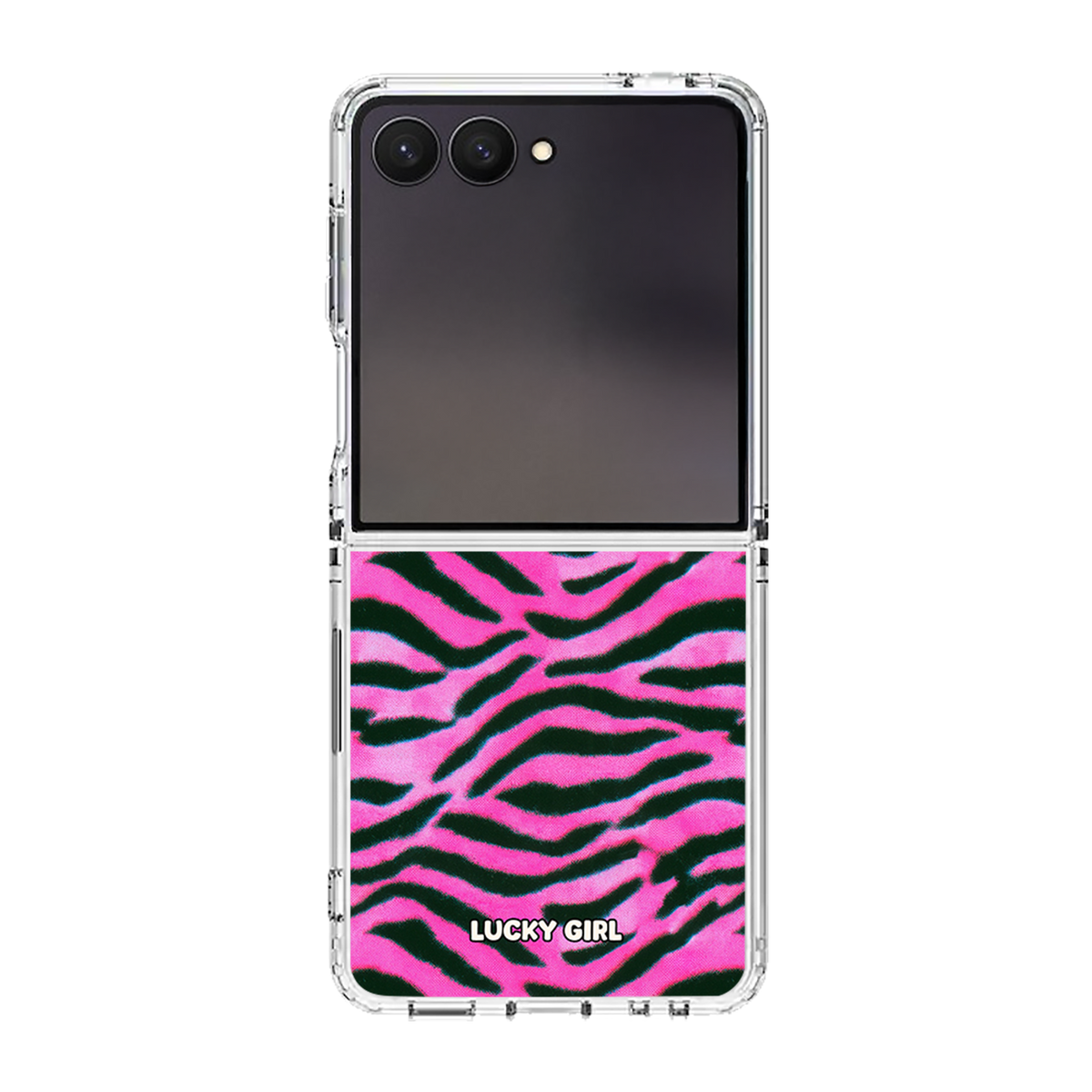Candy Zebra Clear Case Insert Galaxy Z Flip 7 / 8