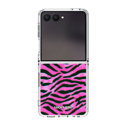 Candy Zebra Clear Case Insert Galaxy Z Flip 7 / 8