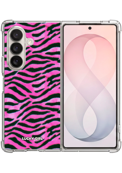 Candy Zebra Clear Case Insert Galaxy Z Fold 7 / 8 Ultra