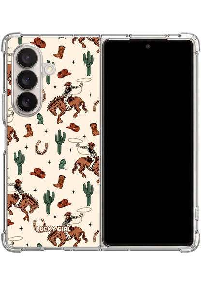 Classic Cowboy Clear Case Insert Galaxy Z Fold 7