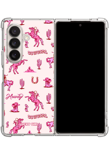 Classic Cowgirl Clear Case Insert Galaxy Z Fold 7