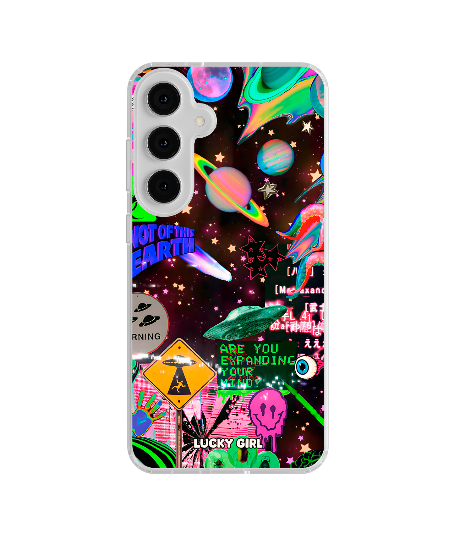 Close Encounters Clear Case Insert Galaxy S24 Plus/S25 Plus
