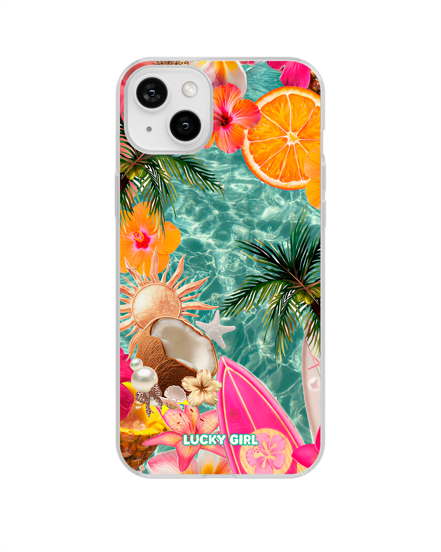 Coconut Coast Clear Case Insert iPhone 14 Plus/15 Plus