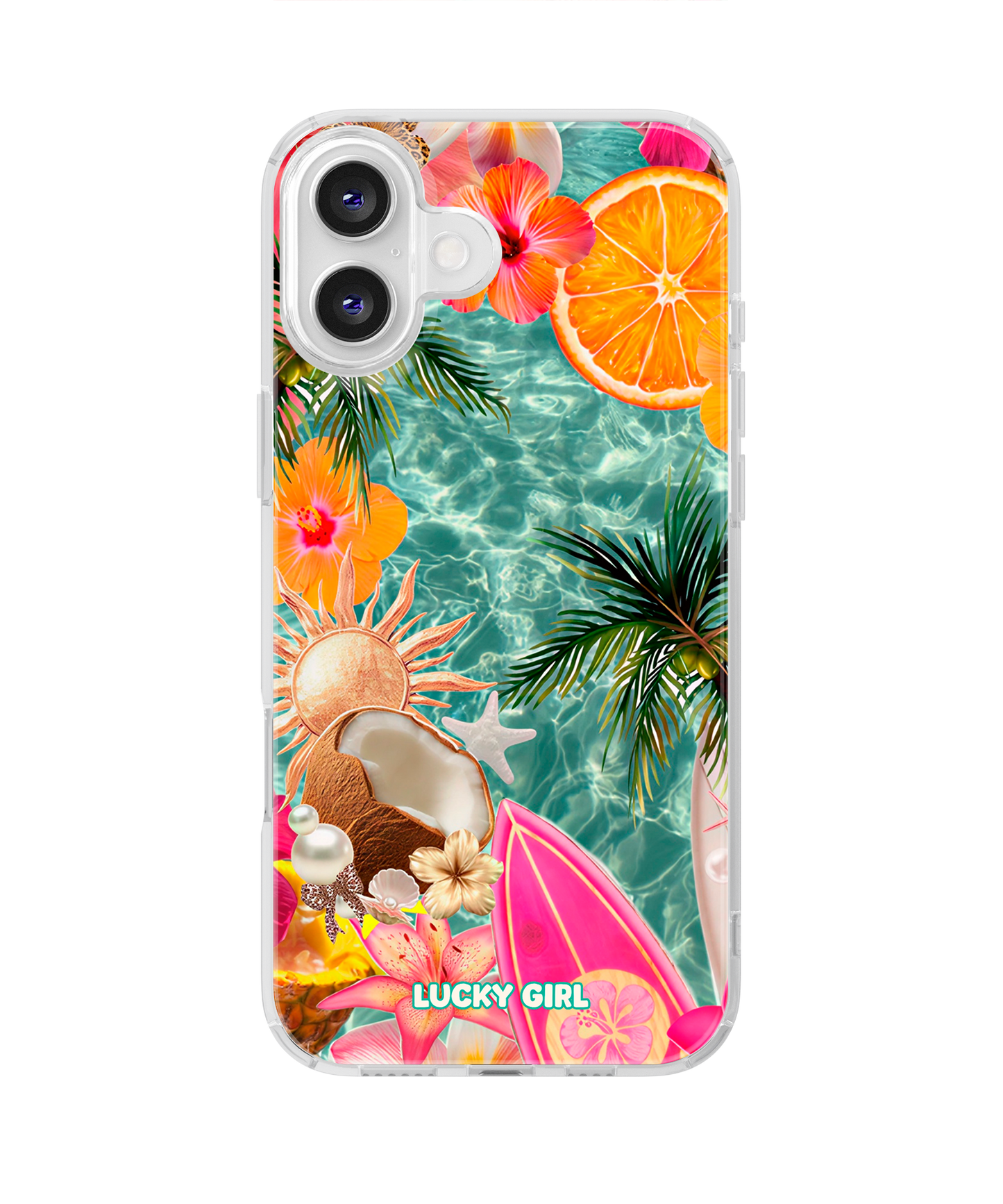 Coconut Coast Clear Case Insert iPhone 16 Plus