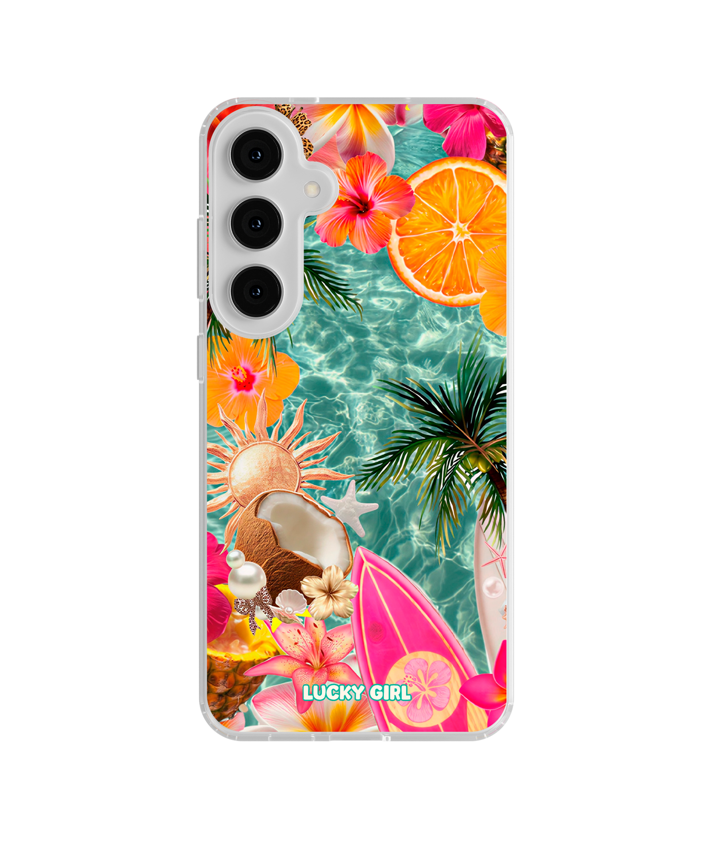 Coconut Coast Clear Case Insert Galaxy S24 Plus/S25 Plus