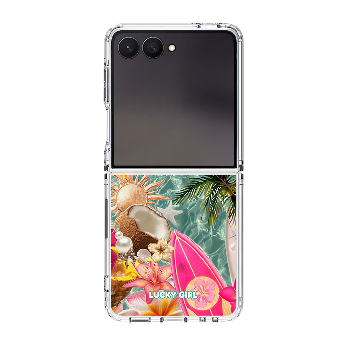 Coconut Coast Clear Case Insert Galaxy Z Flip 7