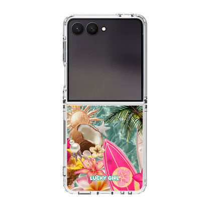 Coconut Coast Clear Case Insert Galaxy Z Flip 7