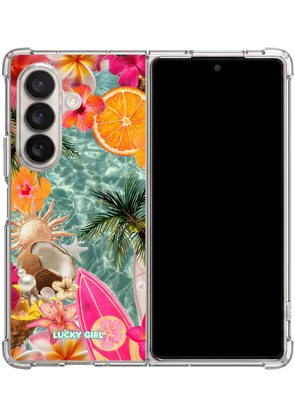 Coconut Coast Clear Case Insert Galaxy Z Fold 7