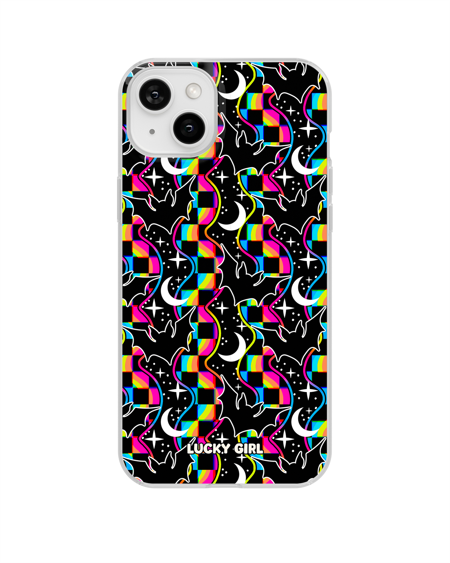 Cosmic Bats Clear Case Insert iPhone 14 Plus/15 Plus