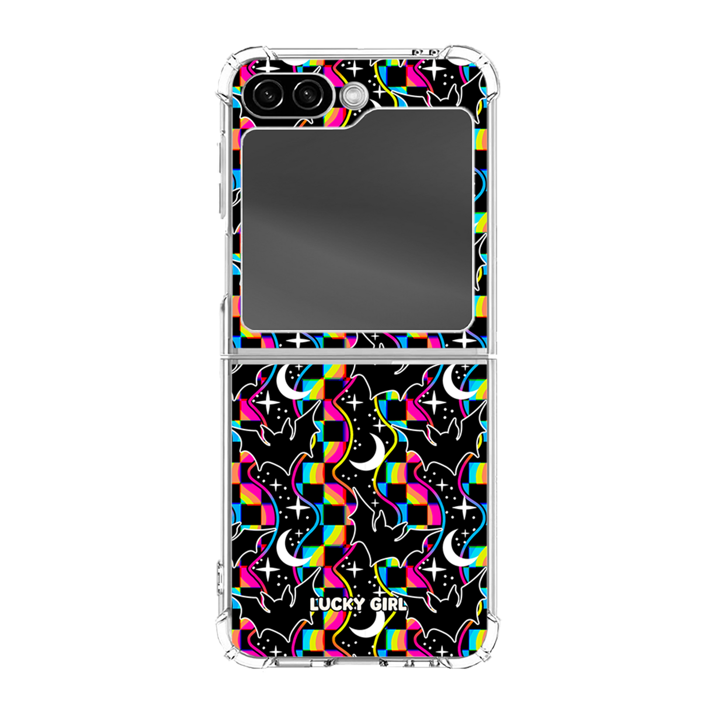 Cosmic Bats Clear Case Insert Galaxy Z Flip 6/7 FE