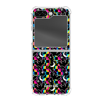 Cosmic Bats Clear Case Insert Galaxy Z Flip 6/7 FE