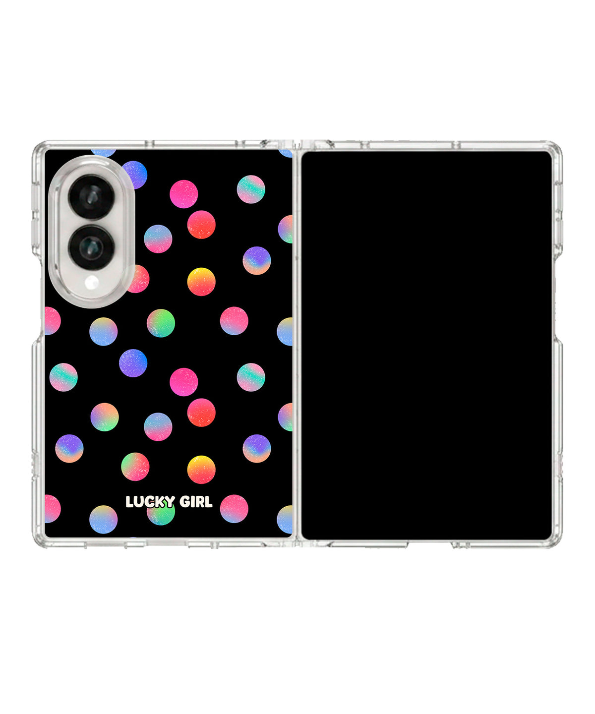 Ditzy Dots Clear Case Insert Galaxy Z Fold 8 (wide)