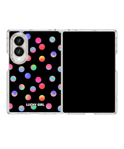 Ditzy Dots Clear Case Insert Galaxy Z Fold 8 (wide)