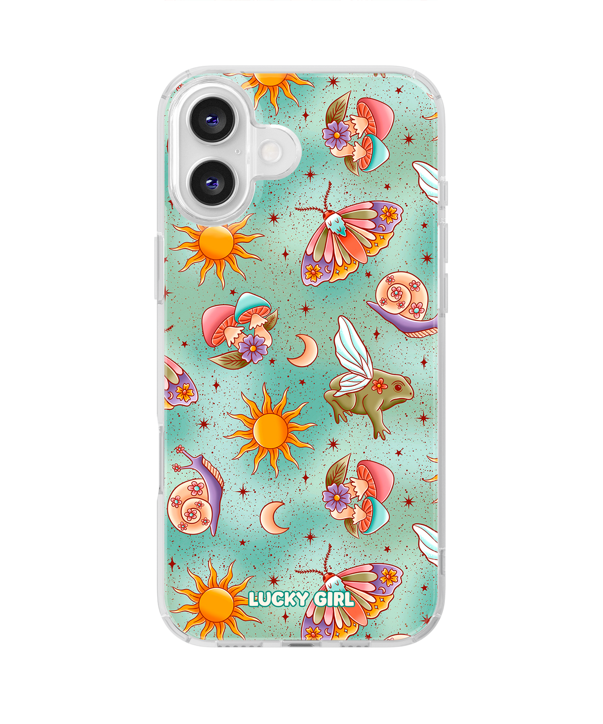 Fairy Frog Hollow Clear Case Insert iPhone 16 Plus