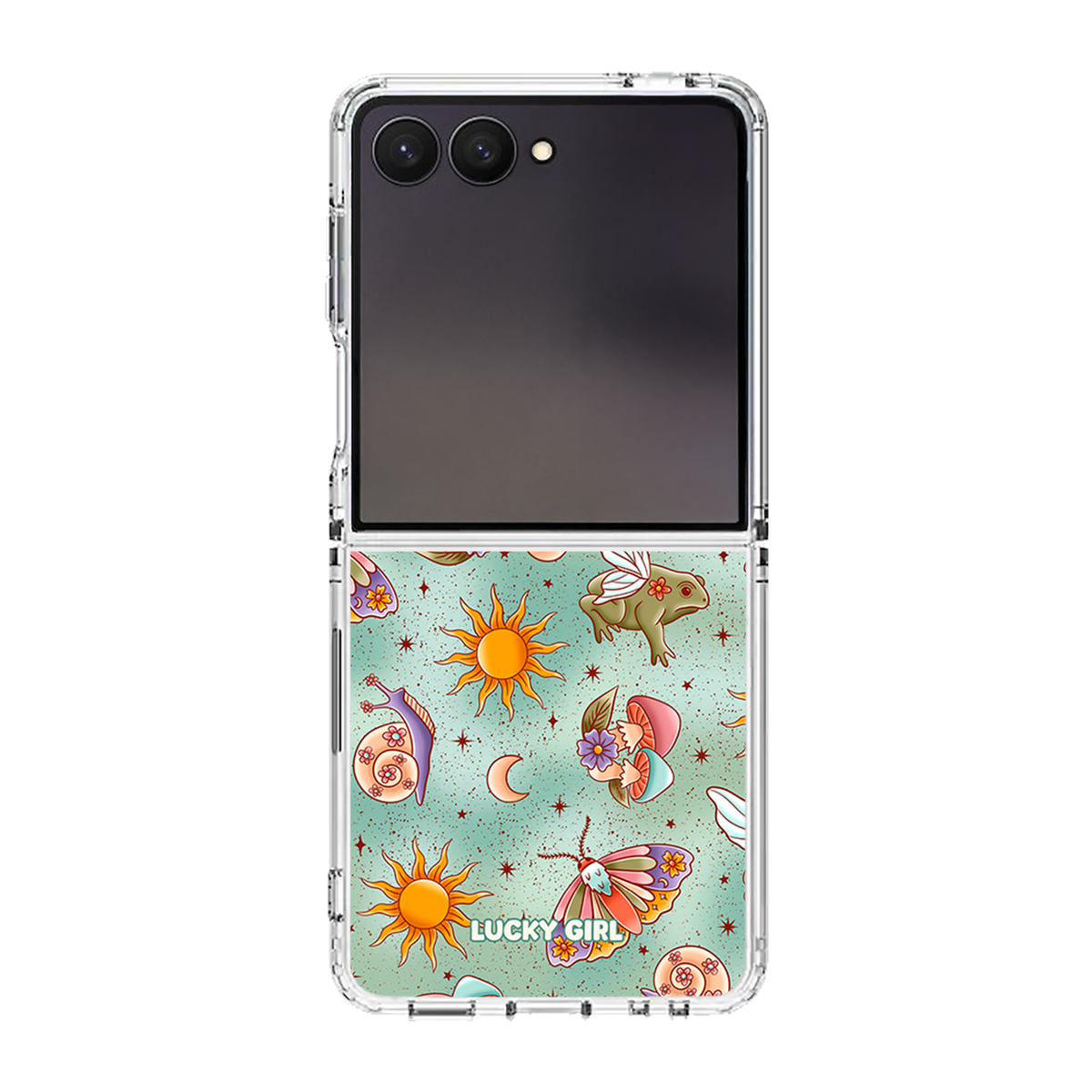 Fairy Frog Hollow Clear Case Insert Galaxy Z Flip 7