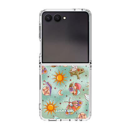 Fairy Frog Hollow Clear Case Insert Galaxy Z Flip 7