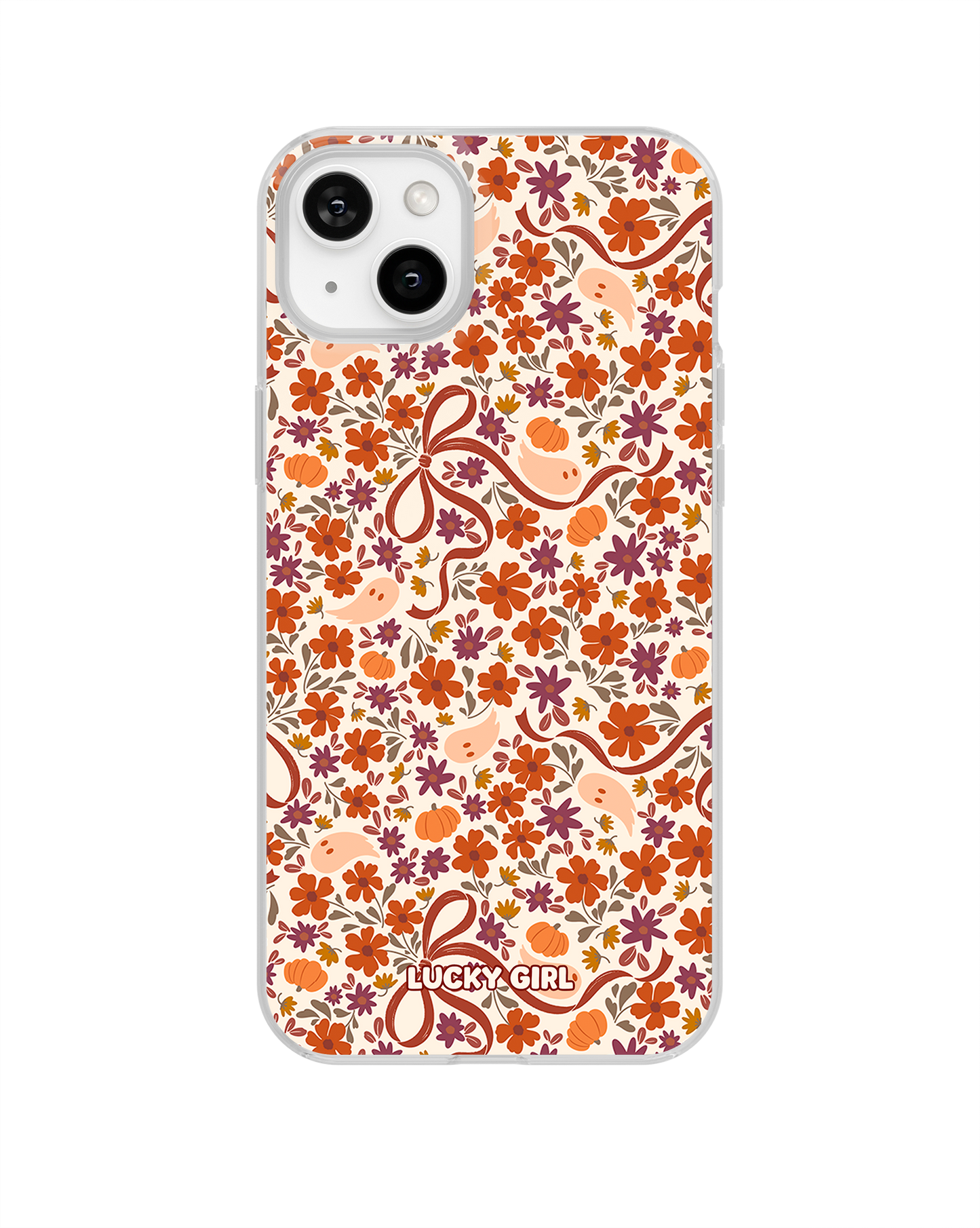 Ghostly Garden Clear Case Insert iPhone 15